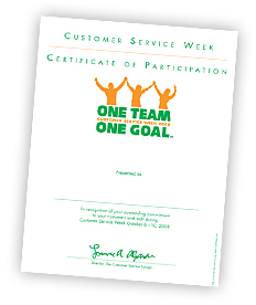 Certificate of Participation