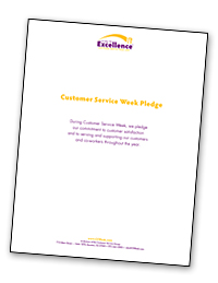 Pledge Your Commitment to Customers