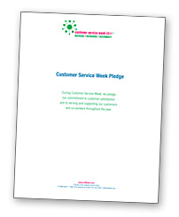 Pledge Your Commitment to Customers